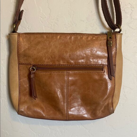 Sak Tan Leather Shoulder Bag - Picture 3 of 7